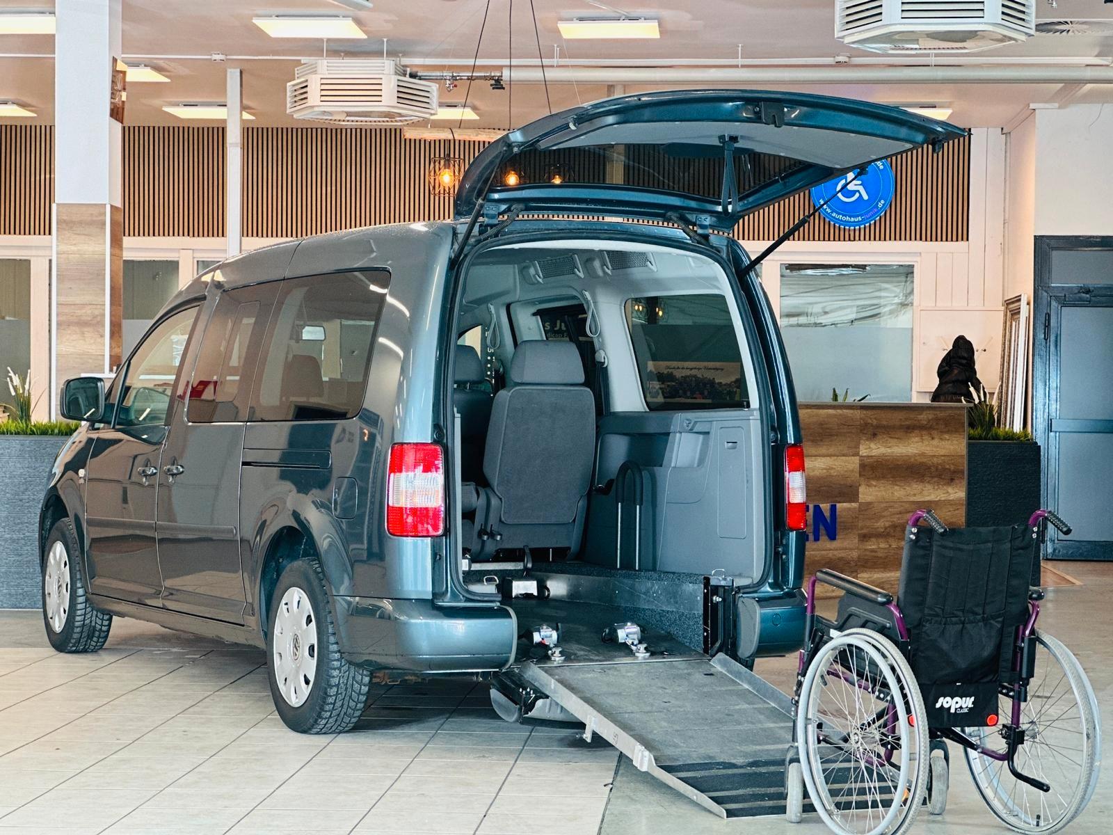 Volkswagen Caddy 1,6-Maxi-Behindertengerecht-Rampe-TOP