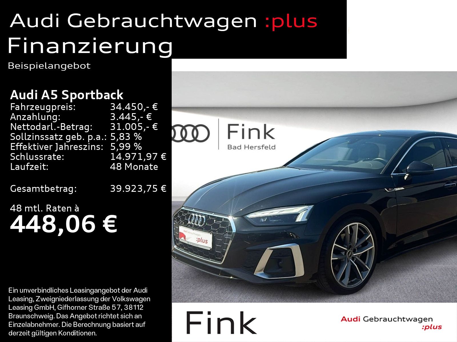 Audi A5 Sportback S line 40 TDI Matrix-LED