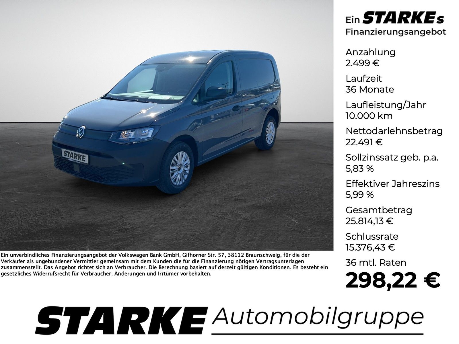 Volkswagen Caddy Cargo 2.0 TDI  PDC Tempo Klima