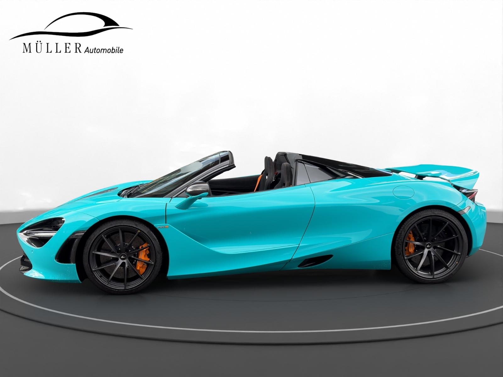 McLaren 720S Spider Performance MSO Tokyo Cyan B&W 360-g
