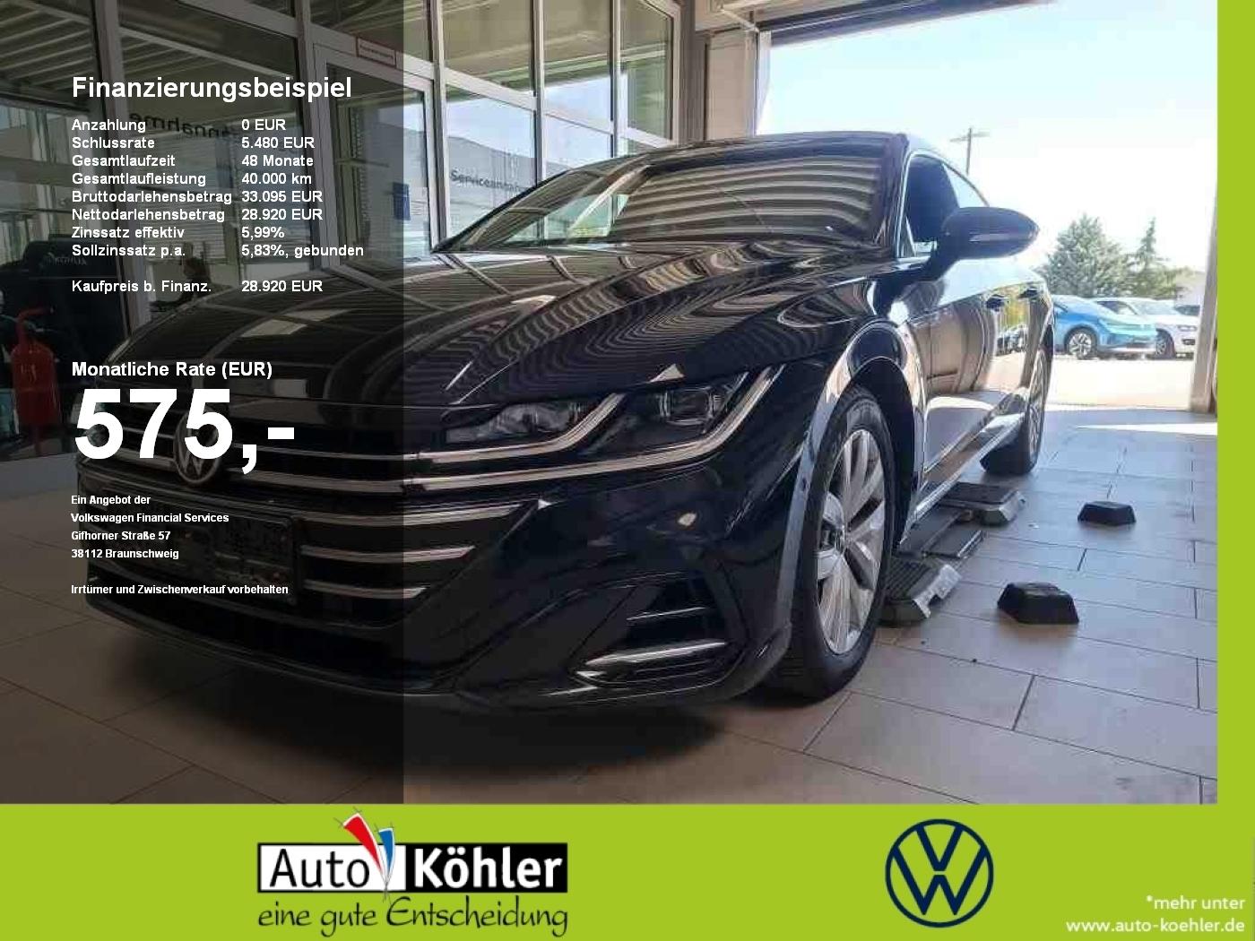 Volkswagen Arteon Shooting Brake R-Line 2.0 TDI AHK/CarPlay