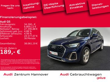 Audi Leasingangebot: Audi Q5 S line 40 TDI quattro LED Kamera AHK Navi vir