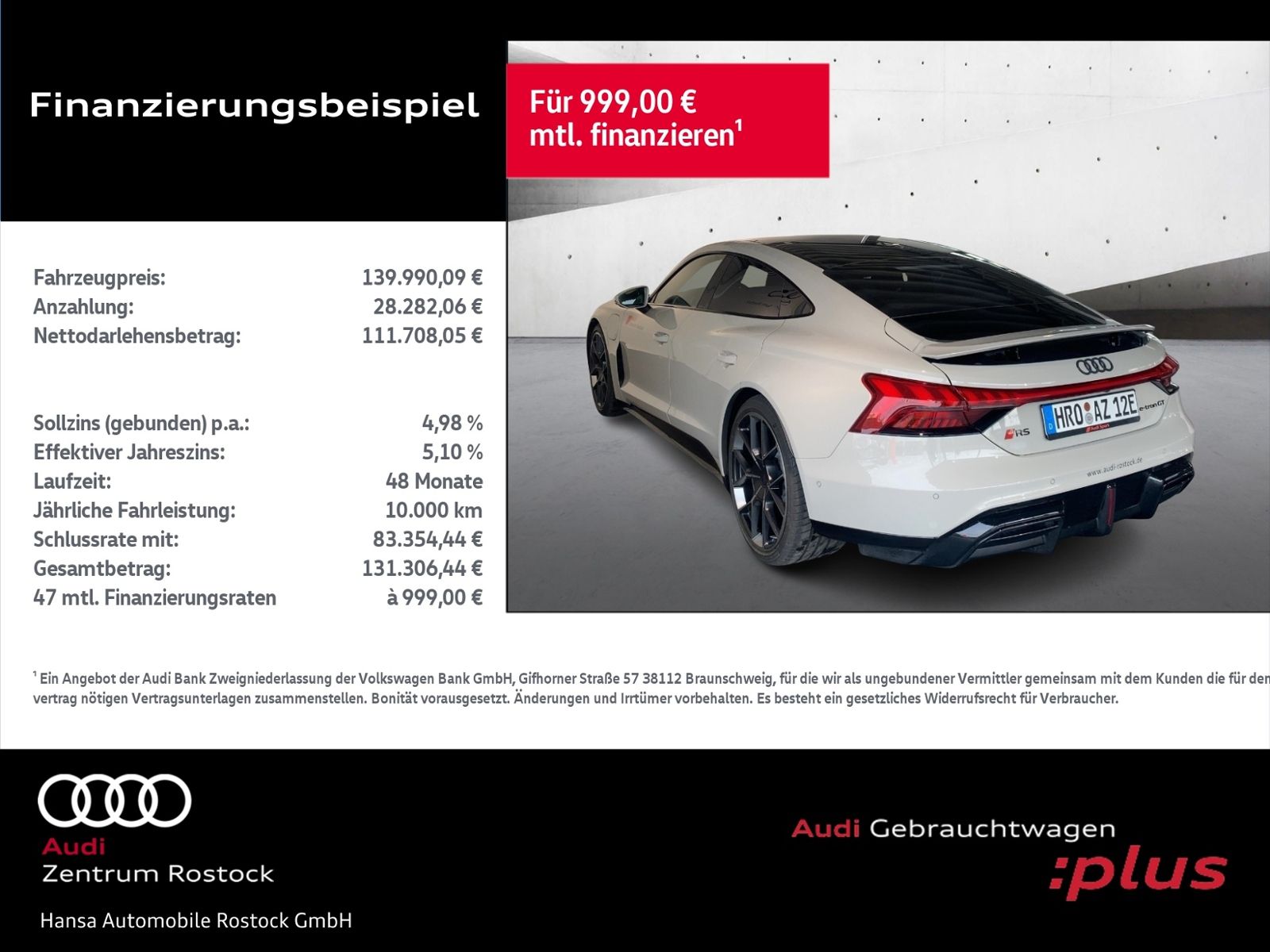 Audi RS e-tron GT Performance Quattro+Navi+Matrix+Hea imagem 3