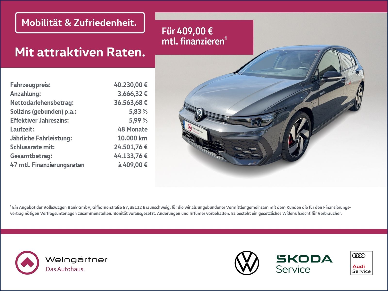 Volkswagen Golf VIII GTE, AHK, Black Style, IQ Light, Winte