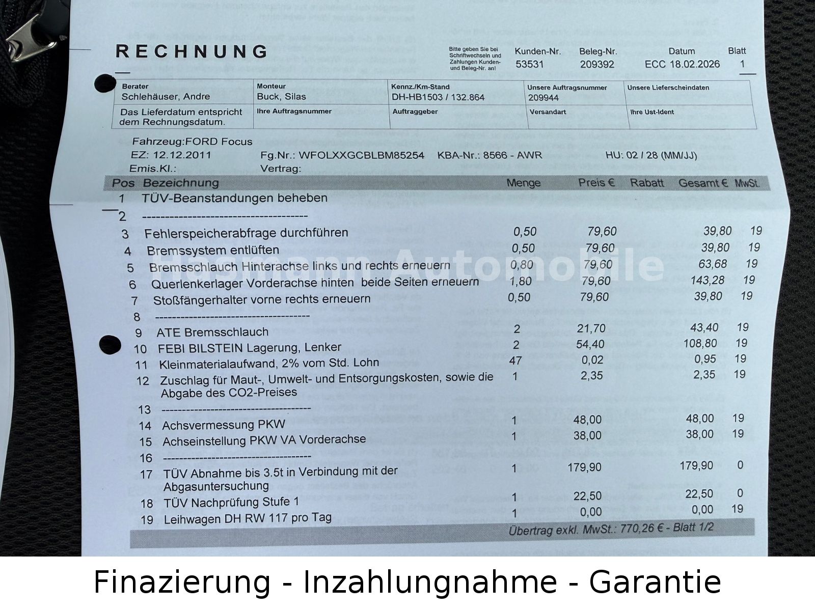 Focus Turnier Trend*1.6 TDCI*KLIMA*TÜV 02.2028