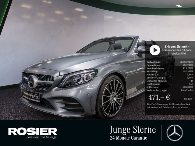 Mercedes-Benz C 400 4M Cabrio AMG Line AHK Distr HUD Sitzklima