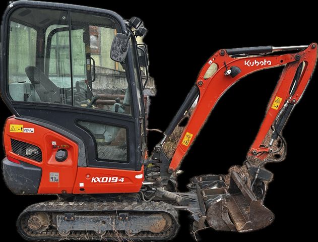 Kubota KX 019-4 minibagger 3x löffel