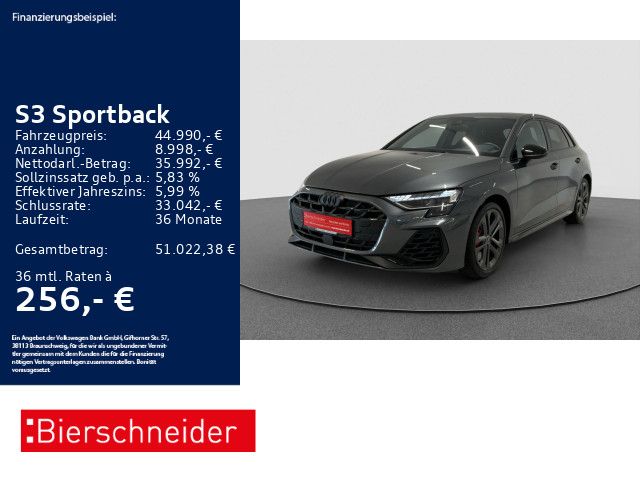 Audi S3 Sportback TFSI Black MATRIX HuD SONOS CAM ACC