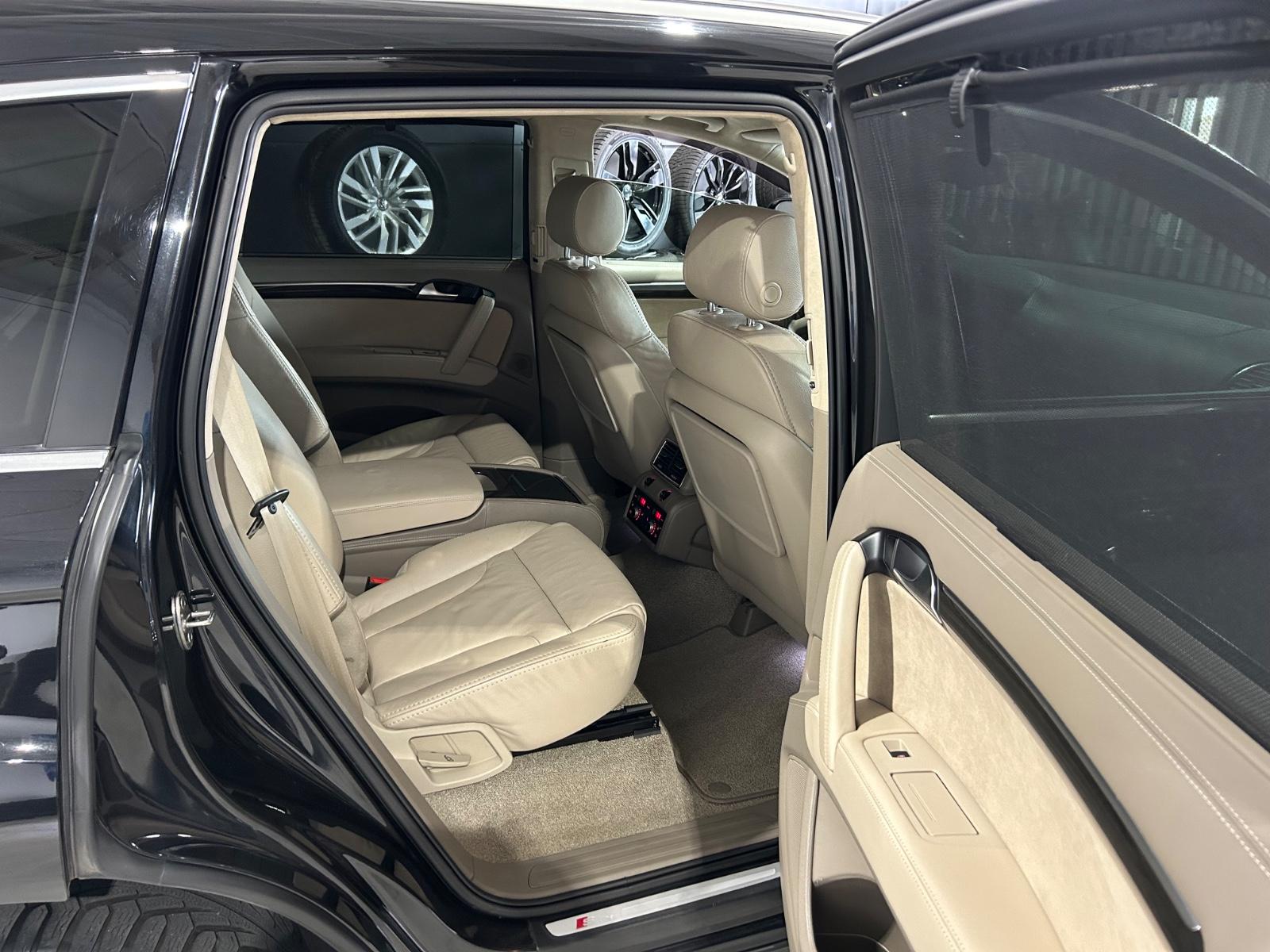Audi Q7 4.2 TDI V8 quattro S line | 326 ch | BVA | 4 places individuelles | Cuir beige | Suspension pneumatique | GPS | Accès sans clé