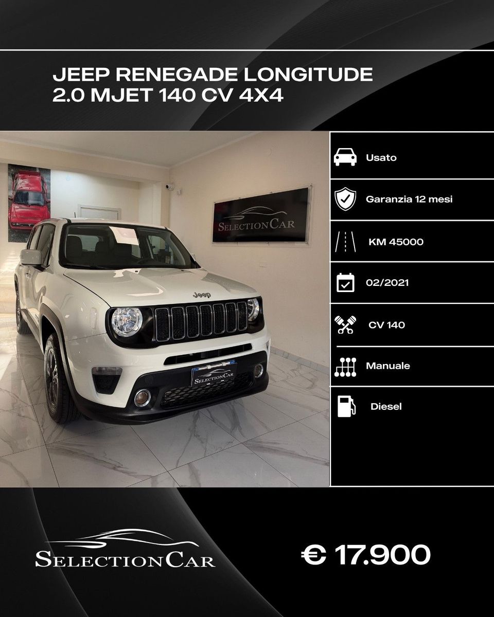 Jeep Renegade 2.0 Mjt 140CV 4WD Active Drive Low