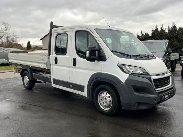 Peugeot BOXER PRITSCHE DoKA LANG KLIMA AHK 7 SITZER