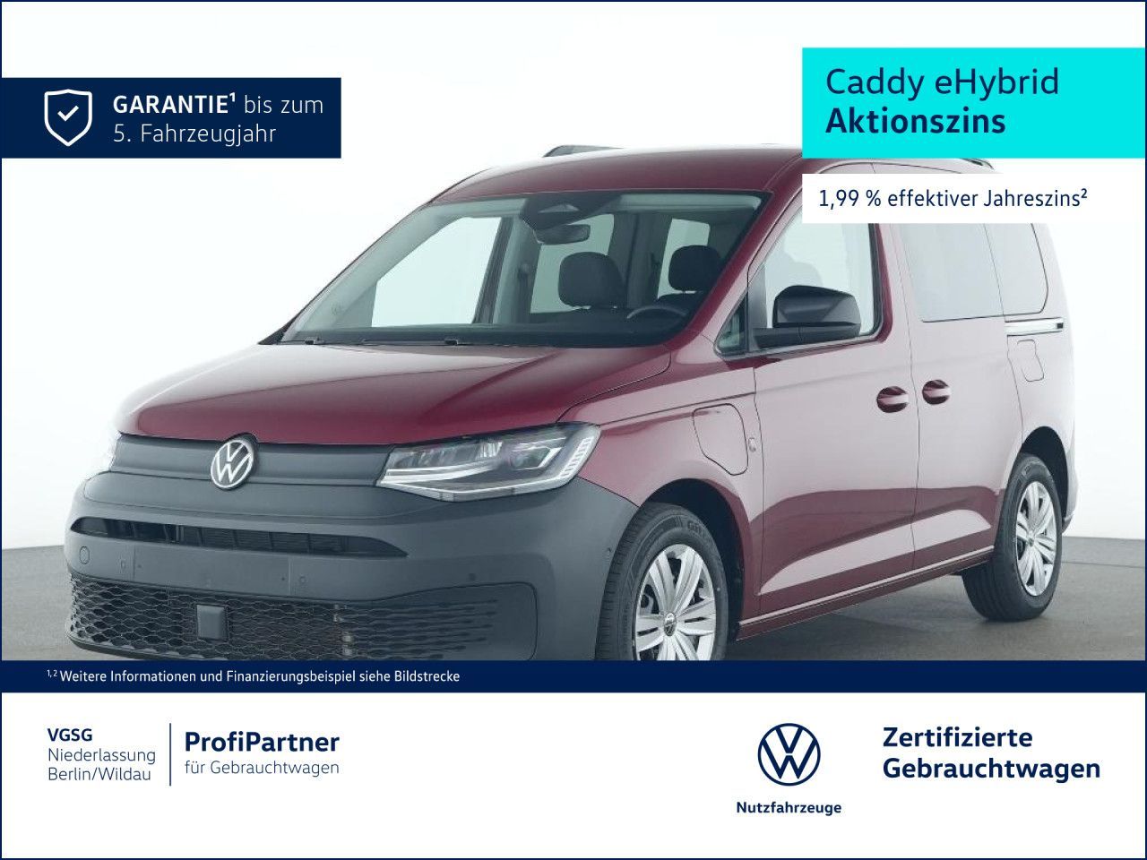 Volkswagen Caddy LED AHK Kamera LaneAssist ParAssist Klima