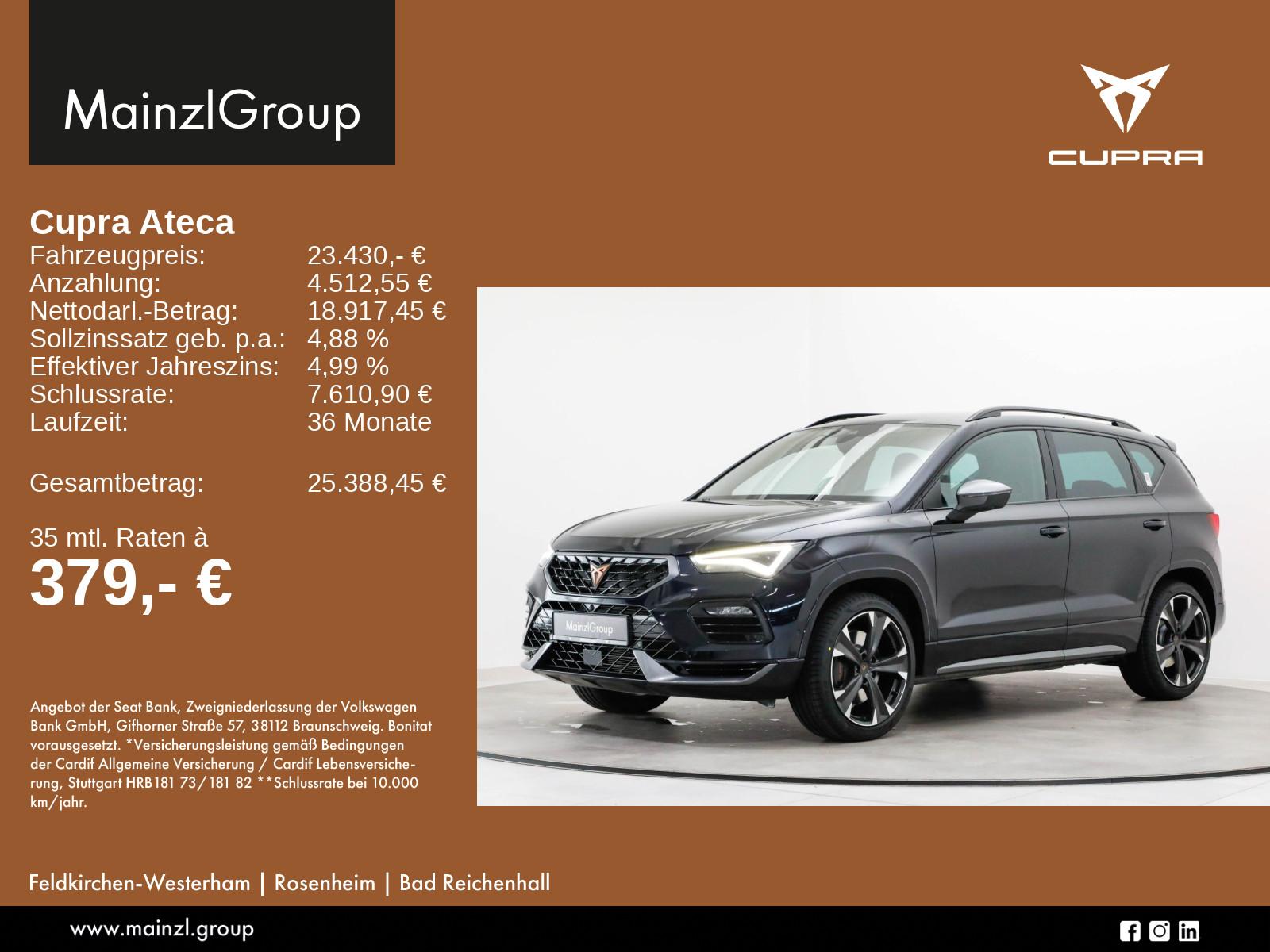 Seat Ateca 2.0 TSI 4D DSG AHK ACC SHZ 360°