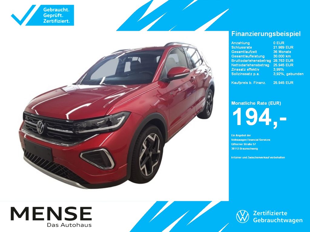 Volkswagen T-Cross 1.0TSI DSG R-Line IQ.Light Matrix ACC