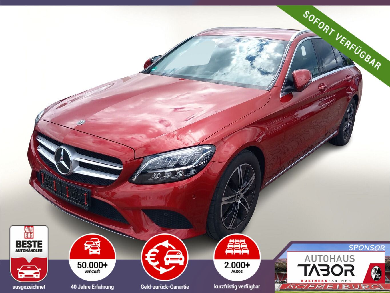 MERCEDES-BENZ C 300 T Avantgarde LED Nav AHK eHk SHZ ParkP 17Z