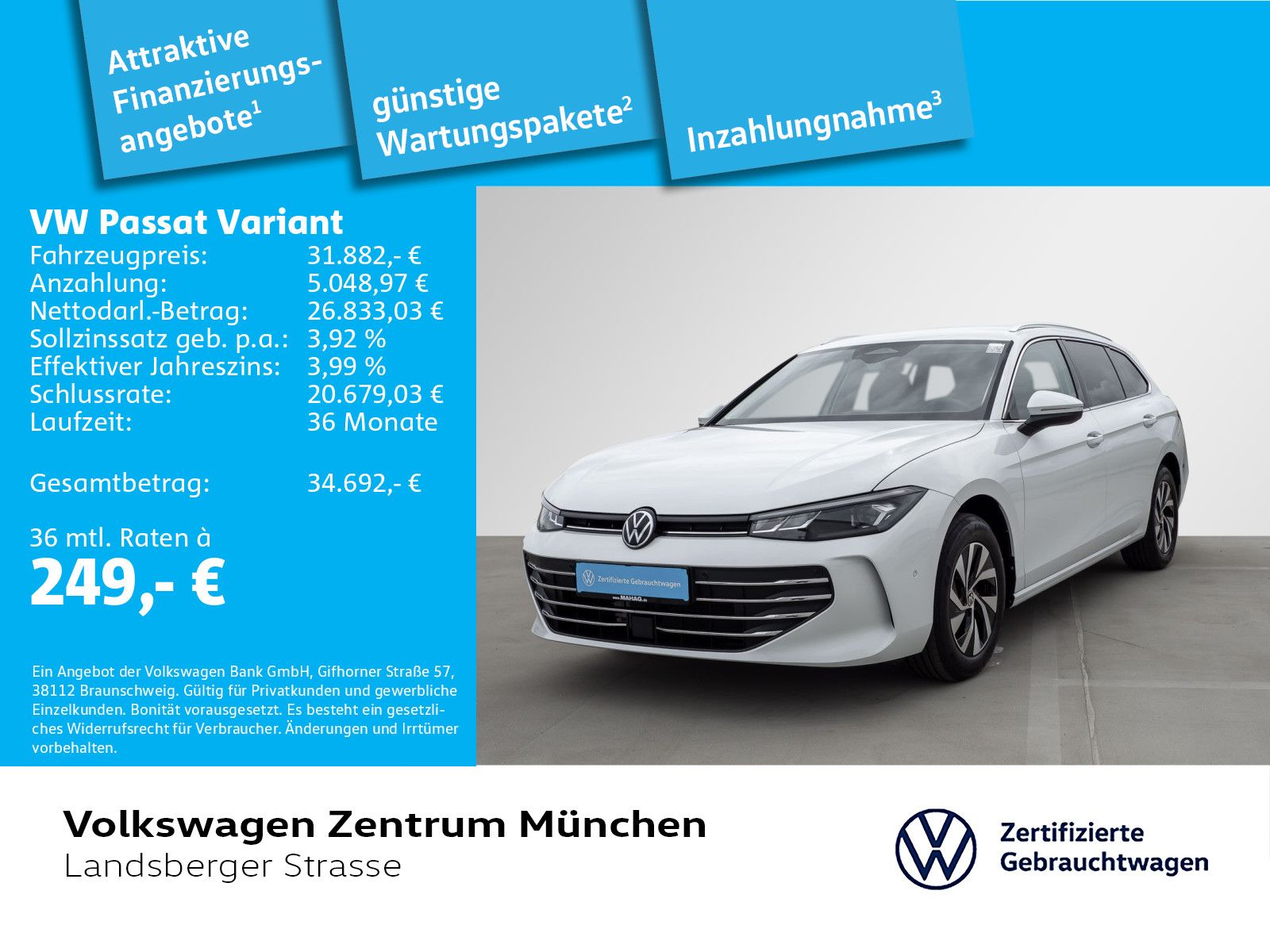 Volkswagen Passat Business 1.5 eTSI AHK ACC DCC LED Navi Re foto 2