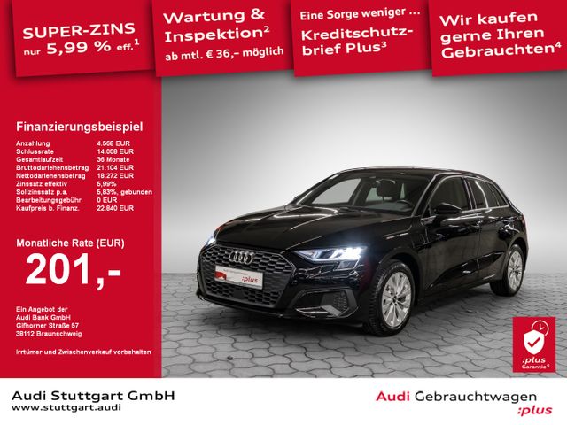 Audi A3 Sportback 40 TFSI e Navi virtCo PDC Sitzheiz.