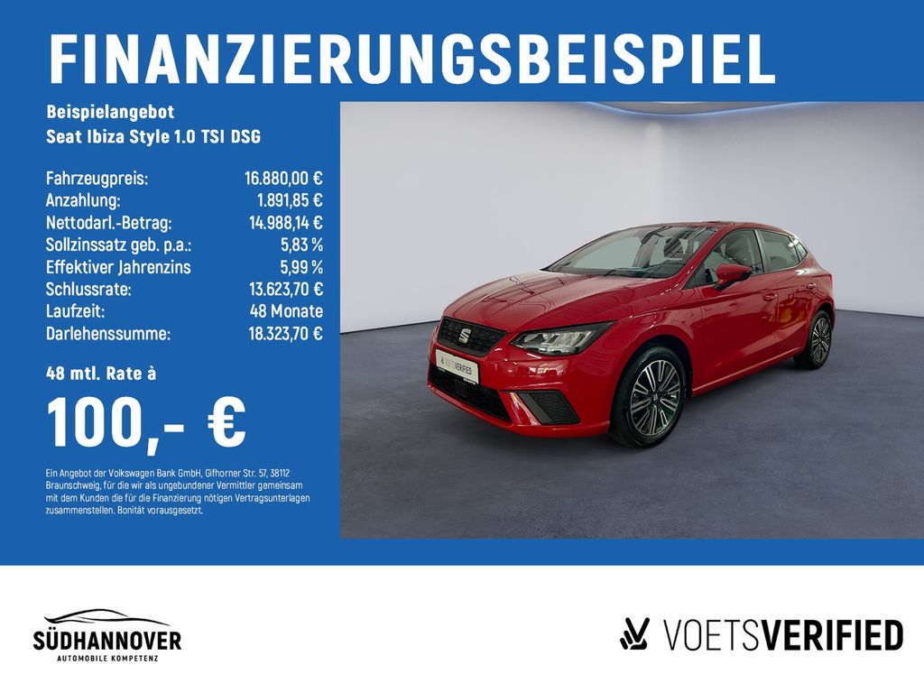 Ibiza Style  1.0 TSI DSG LED+VISION PLUS+SHZ+DAB