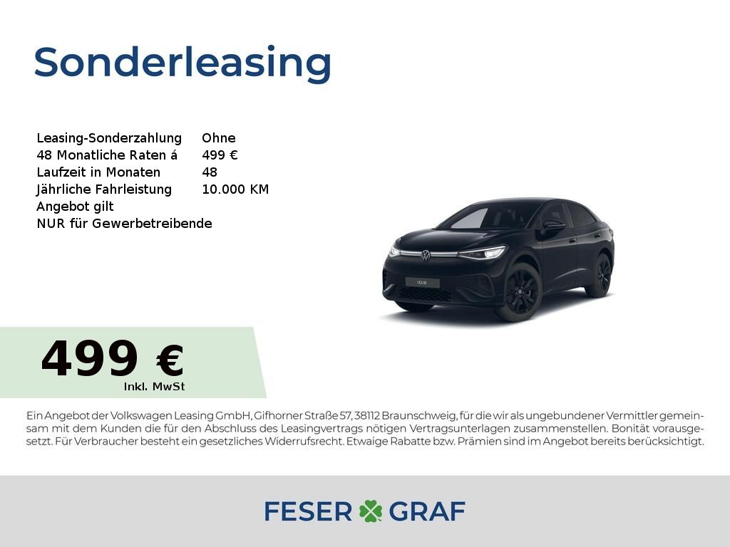 Volkswagen ID.5 Pro BLACK EDI. 210kW77kWh Head*NAVI*RFK*20"