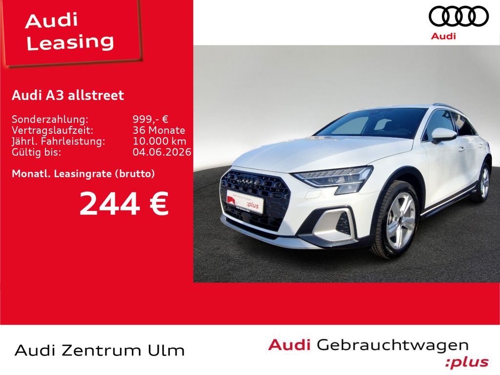 Abbildung Leasingangebot Audi A3 allstreet 35 TFSI AHK HuD LED NAVI SONOS VIRT