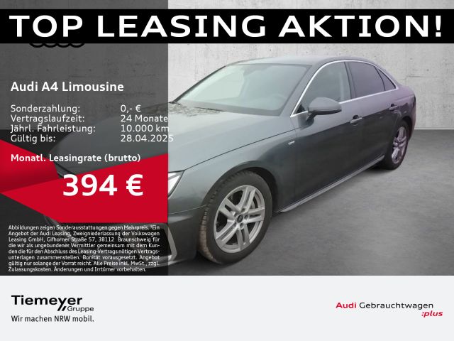 Audi A4 Limousine 40 TDI Q S LINE LED NAVI LM18 PRIVA