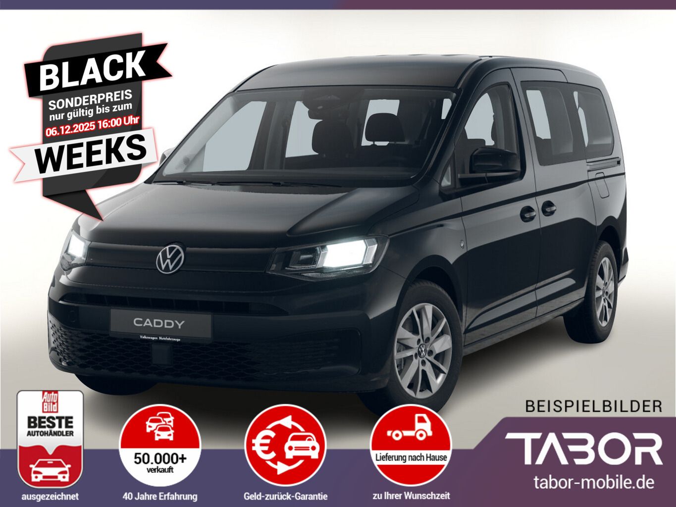 Volkswagen Caddy Maxi TDI 102 SHZ 2ZClim Kam AppC UVP-27%*