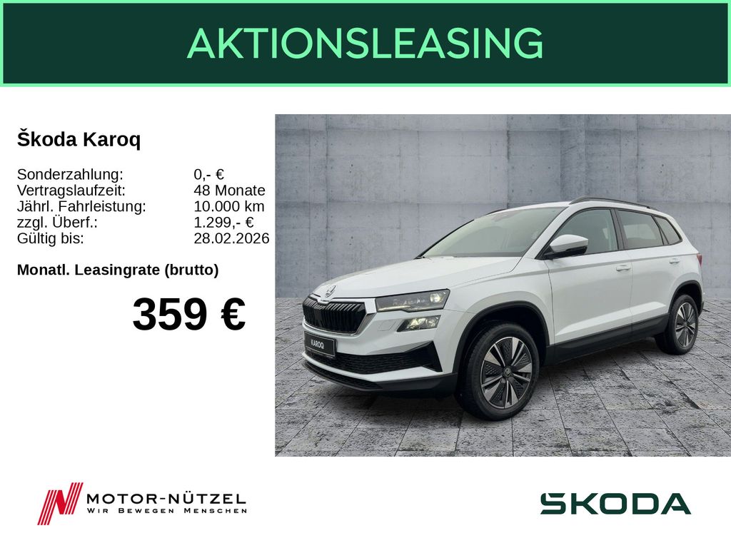 Karoq Balance 1.5 TSI DSG + Fahrassistenz + AHK