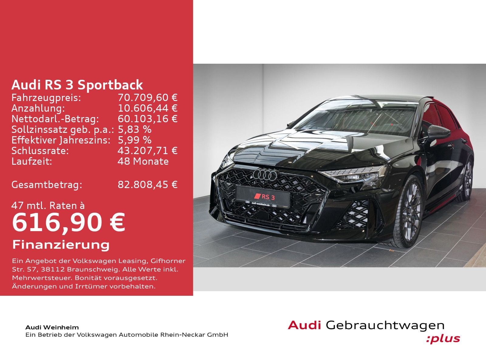 Audi RS 3 Sportback S-tronic quattro NAVI LED-Matrix foto 2