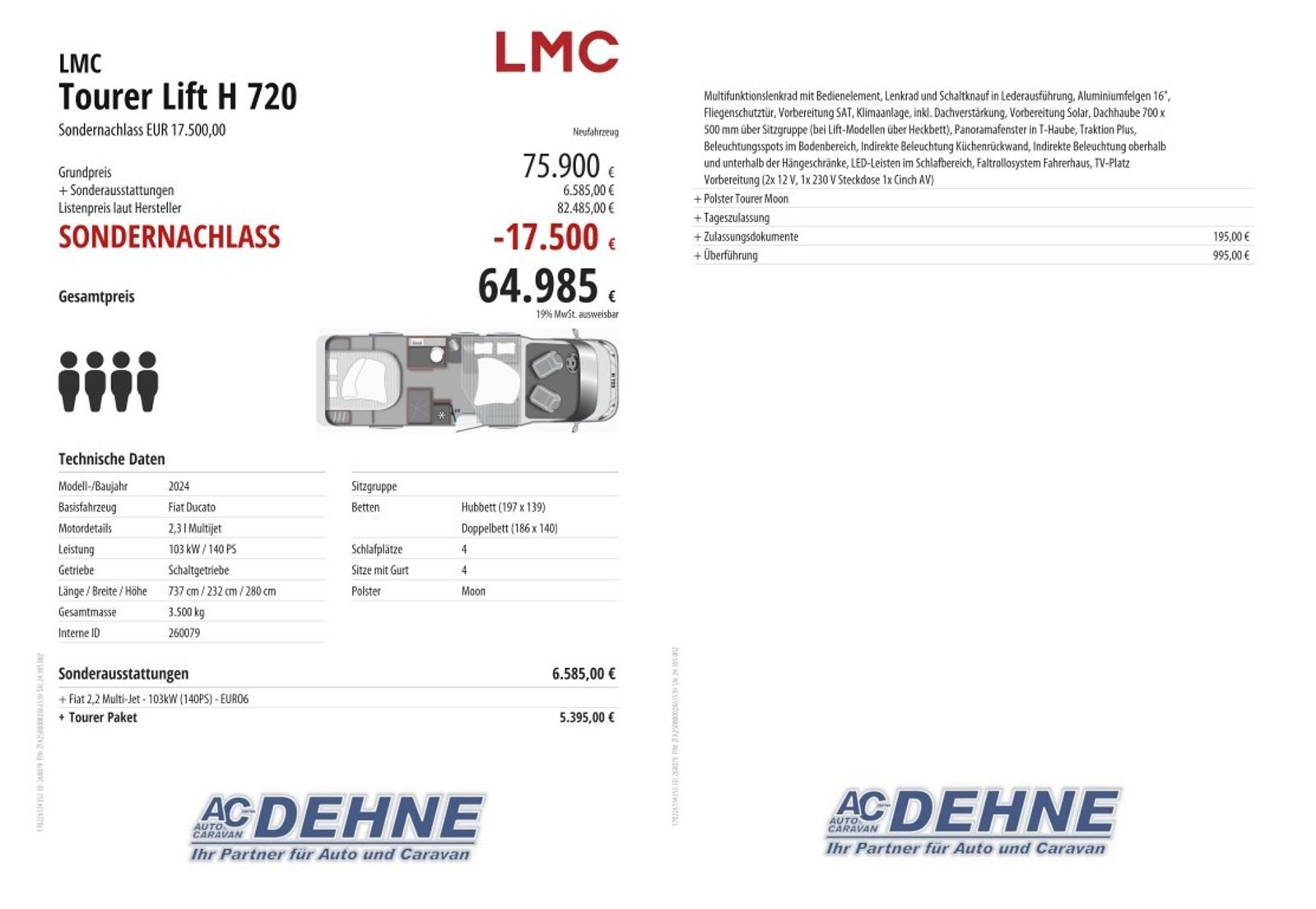 LMC Tourer Lift H 720 