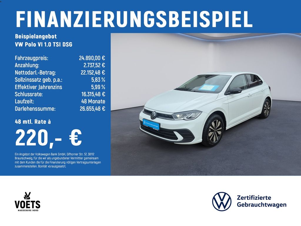 Polo VI  1.0 TSI DSG Goal LED+NAVI+ACC+PDC+KAM