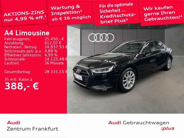 Audi A4 Limousine 35 TFSI S tronic LED DAB Tempomat