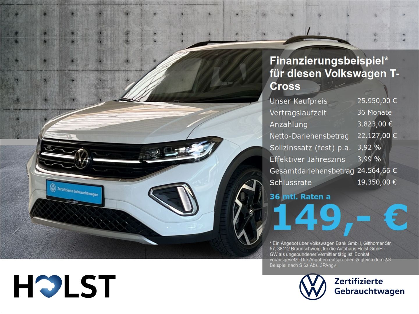 Volkswagen T-Cross 1.0TSI R-Line AHK GJR RüFaKa ACC NAVI foto 1