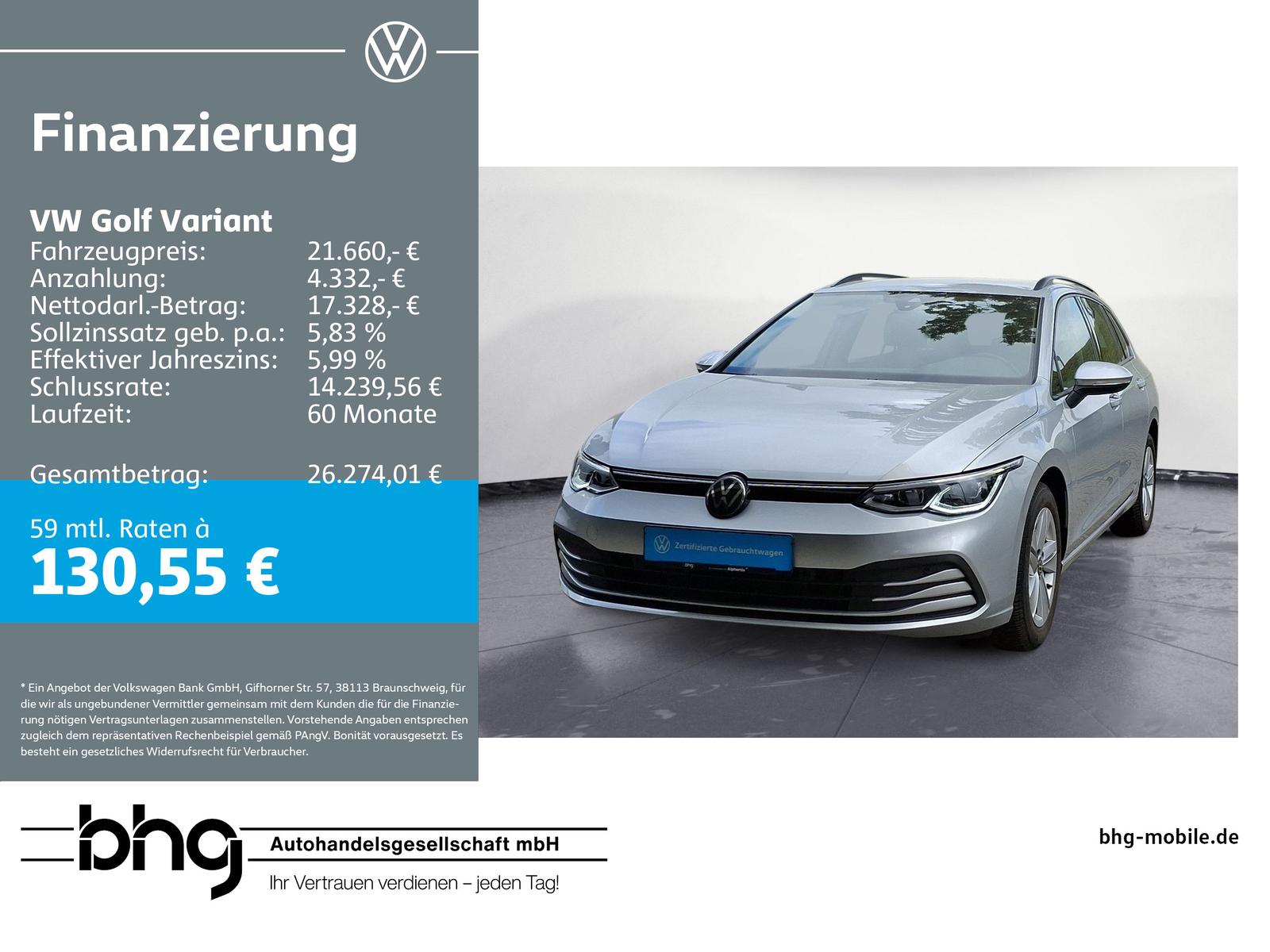 Volkswagen Golf Variant 1.5 eTSI DSG Life #ACC #LED #NAVI #