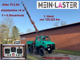 Unimog U 1200 Atlas 75.2 Kran 14 m Funk FB  *1. Hand - Unimog 1200