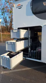 Carado T448 mit Hubbett / Heckauszug / Radträger - Carado T 448