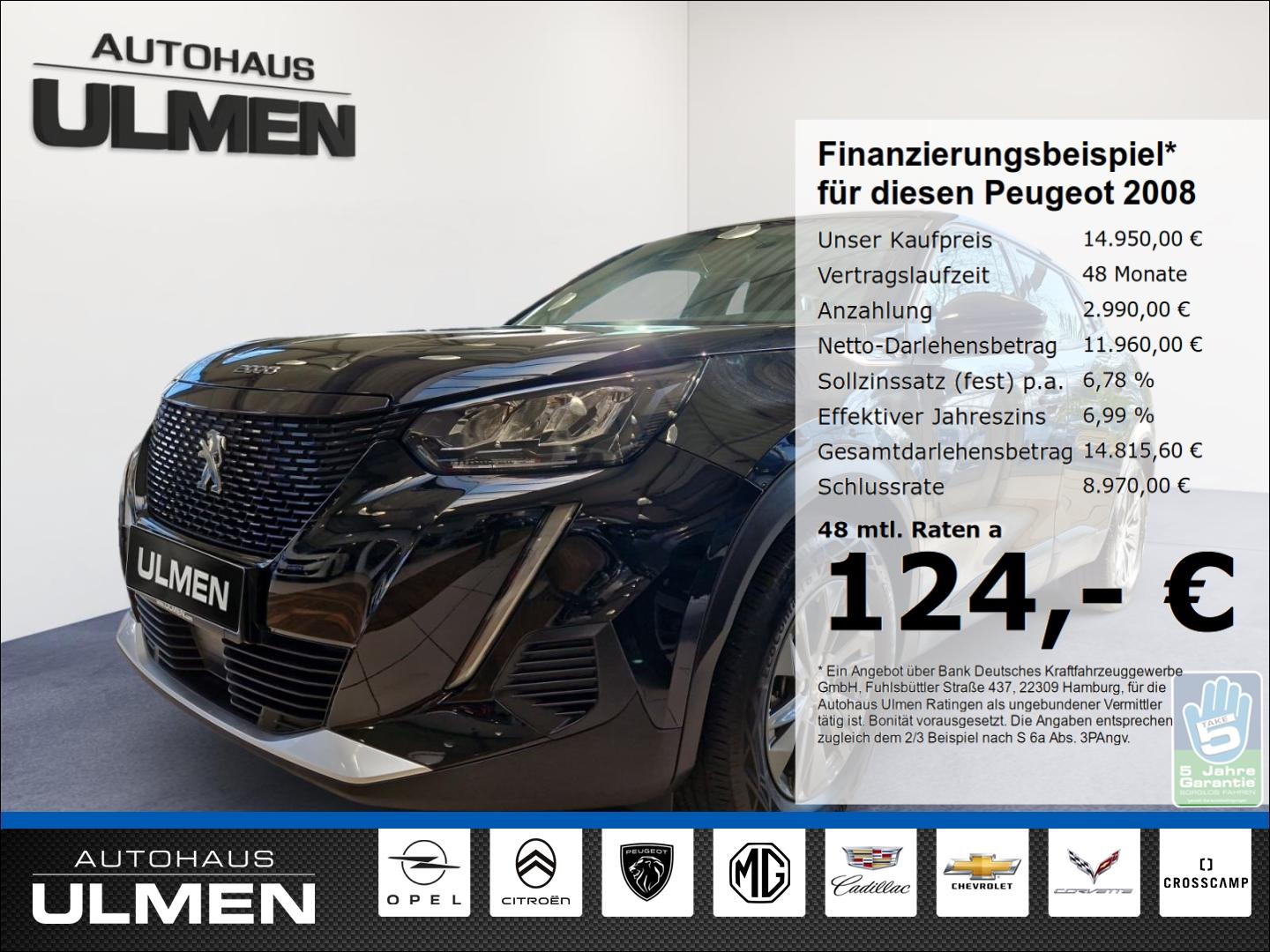 Peugeot 2008 e- Active Pack 136 Klimaautom DAB SHZ Spurh