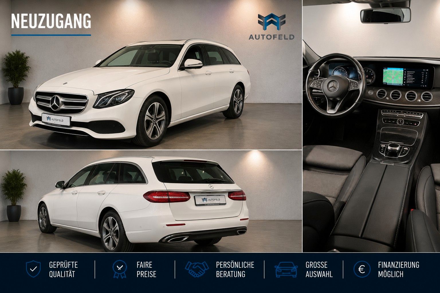 MERCEDES-BENZ E 200 T/VOLLSHEFT/KLIMA/PDC/RCAM/NAVI/LED