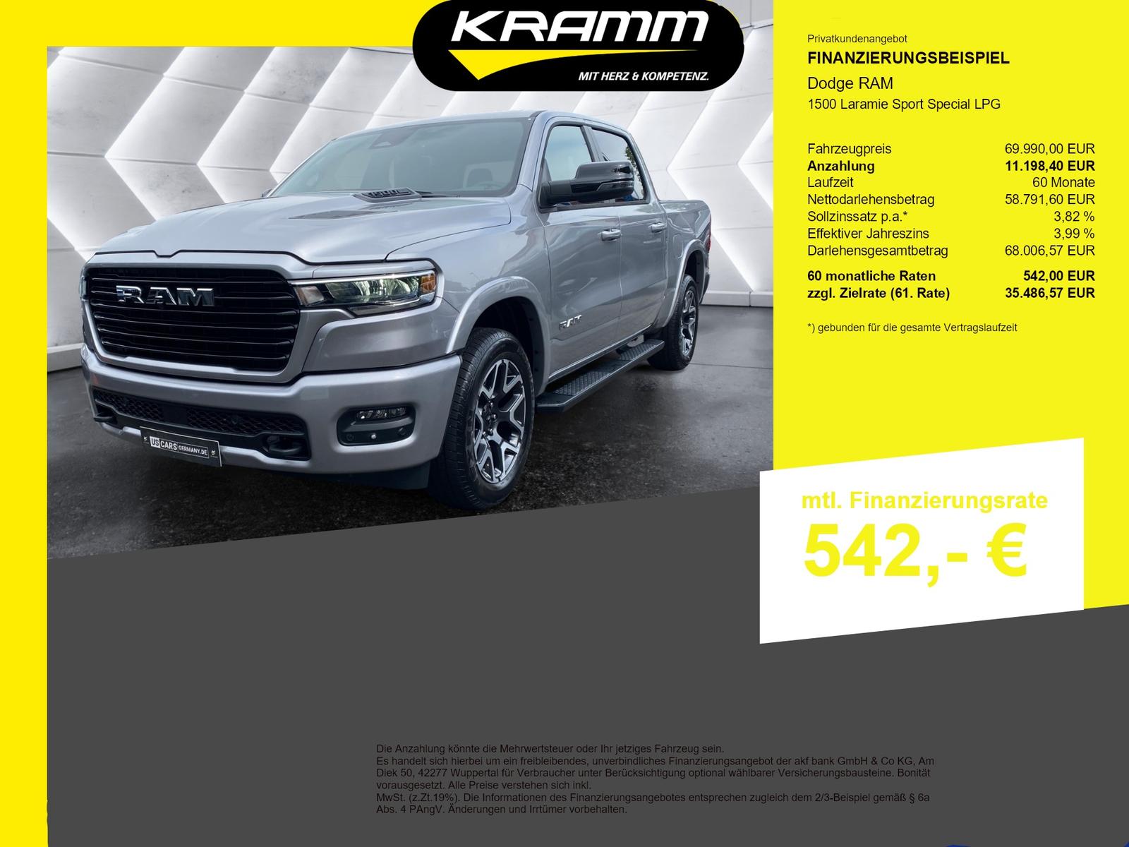 Dodge RAM 1500 Laramie Sport Special LPG