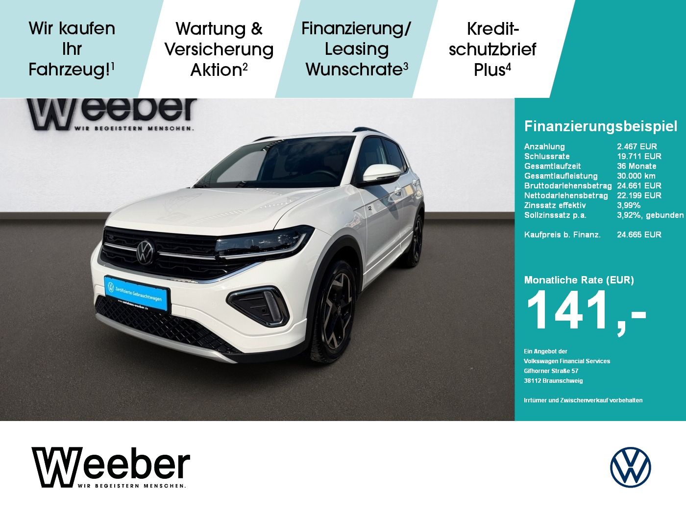 Volkswagen T-Cross R-Line *ACC*KAMERA*AHK*MATRIX*NAVI*SHZ*