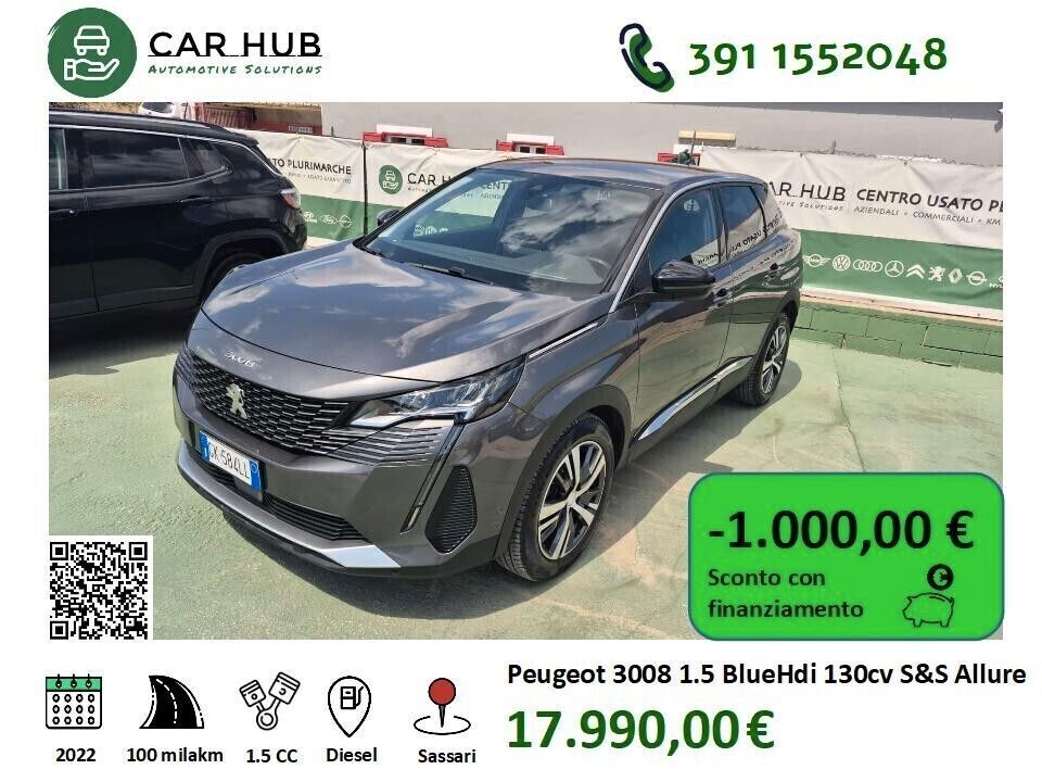 Peugeot 3008 1.5 BlueHDi 130cv S&S EAT8 Allure
