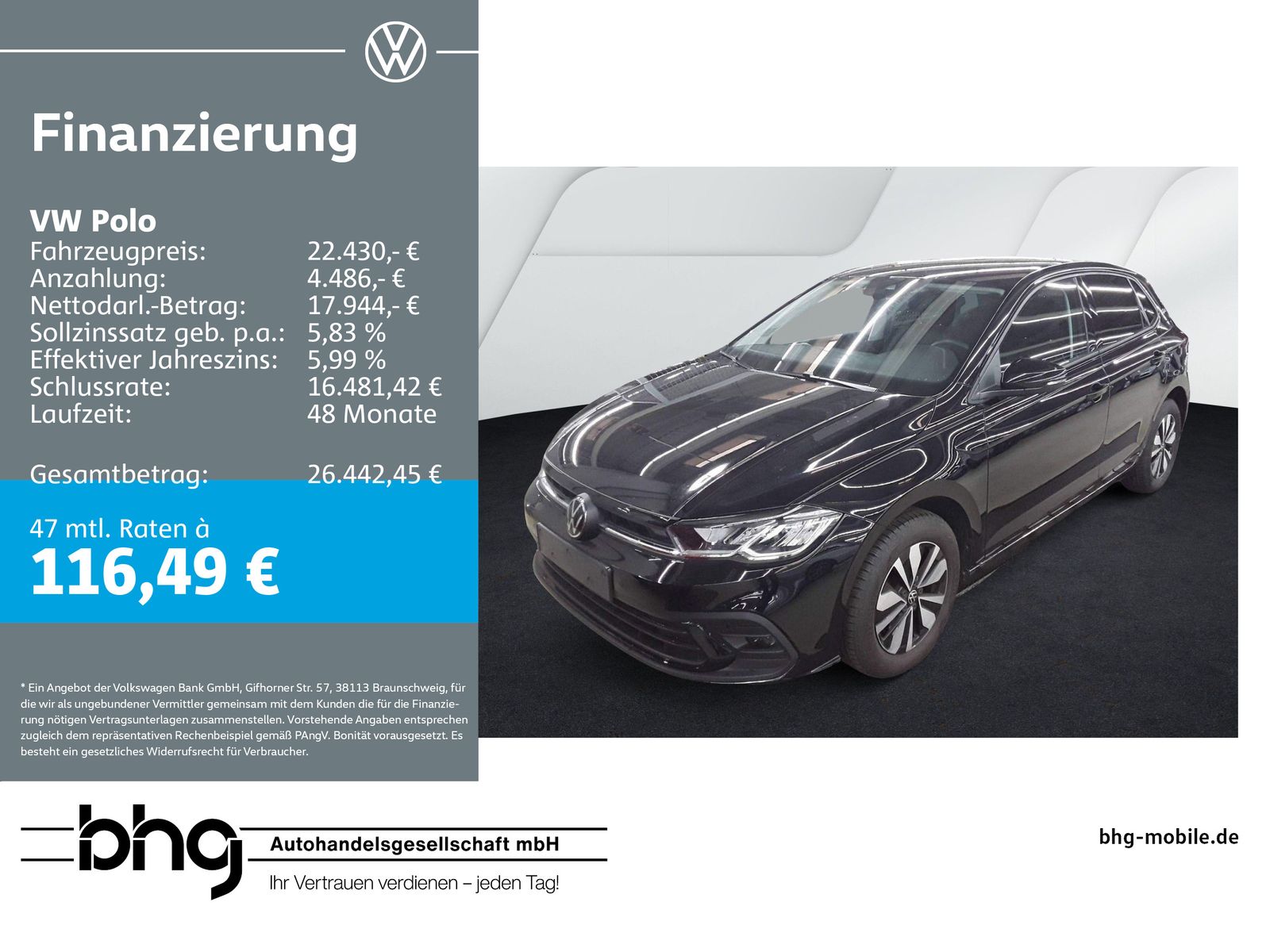 Volkswagen Polo 1.0TSI DSG Goal AHK LED Navi connect Kamera