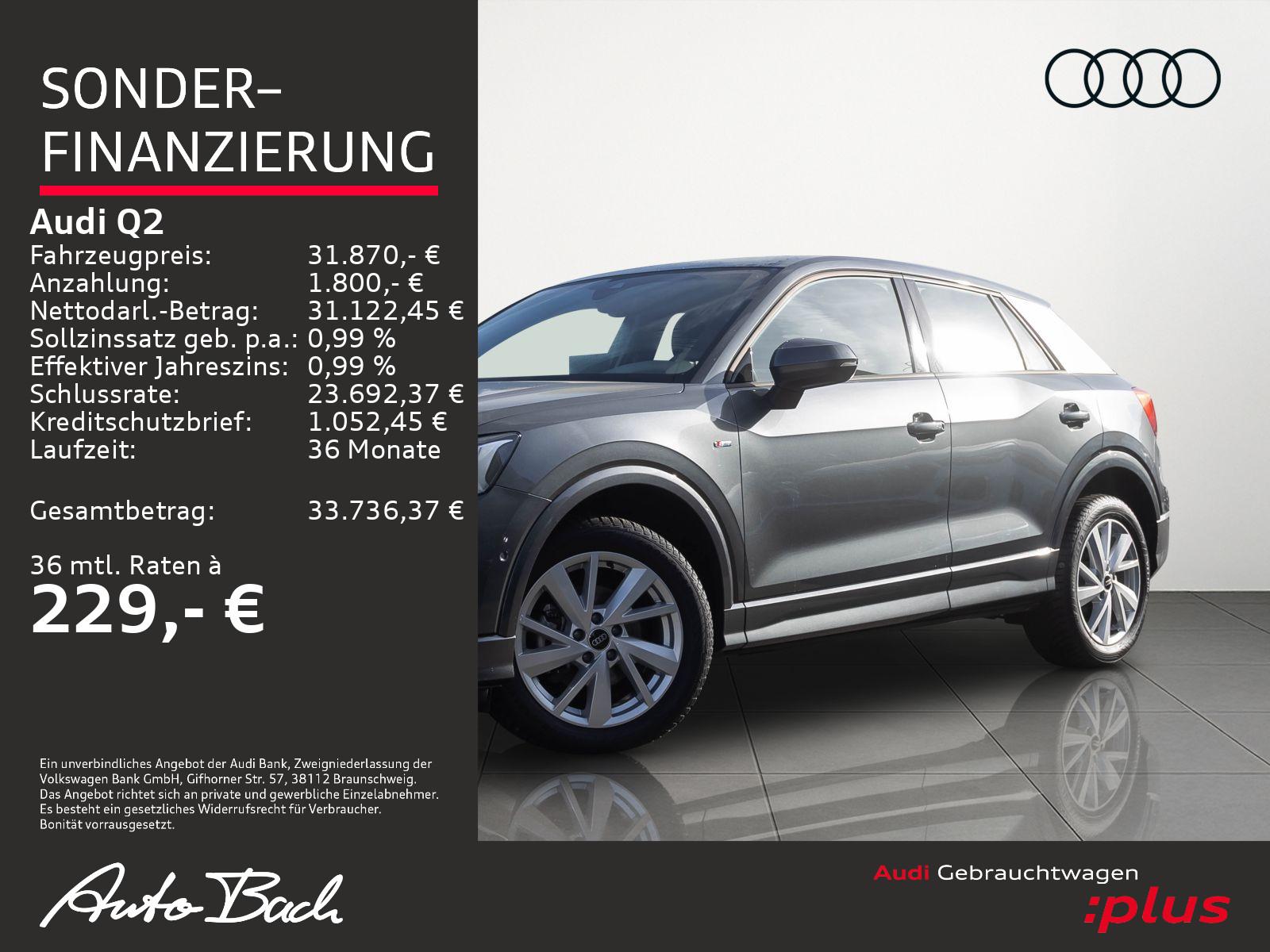 Audi Q2 S line 35TFSI Stronic Navi LED GRA Sitzhzg