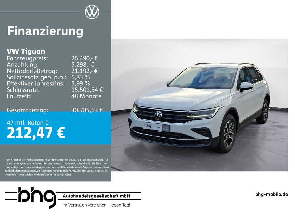 Tiguan 1.4 eHybrid OPF DSG Life