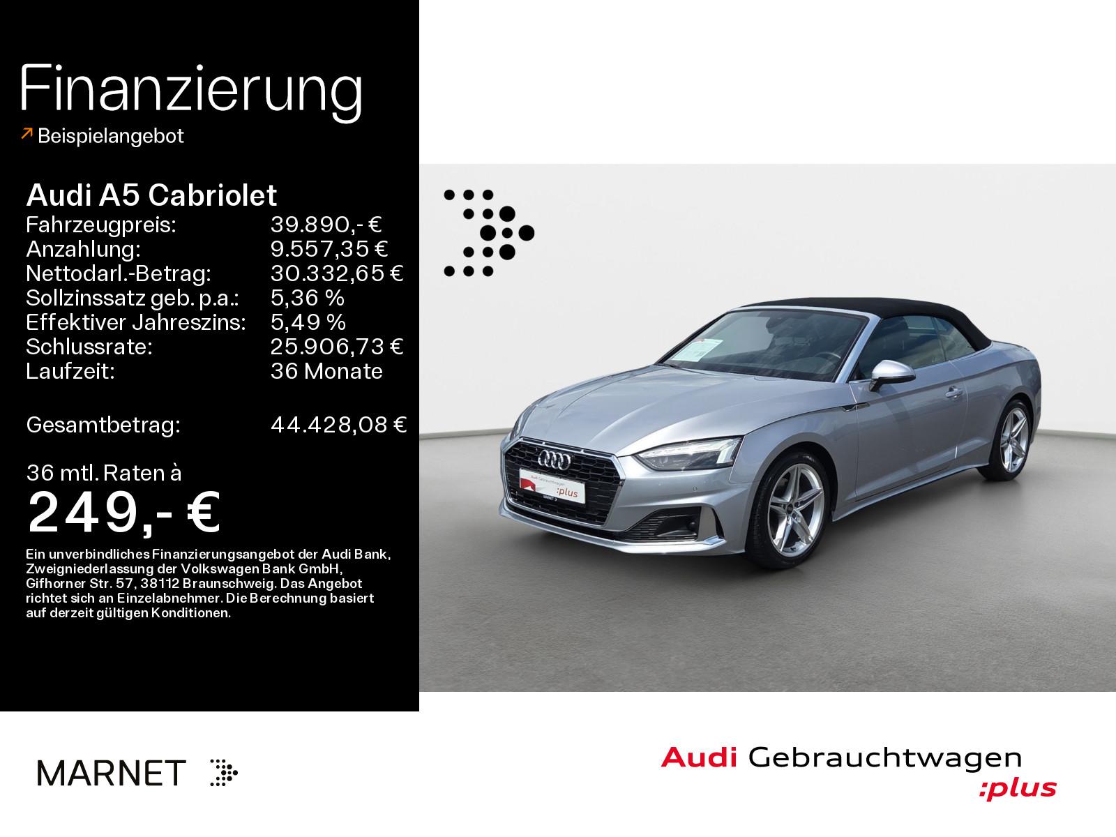 Audi A5 Cabriolet Advanced 35 TDI*Navi*Matrix*Alu*AHK