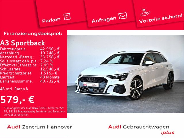 Audi A3 Sportback S line 40 TFSIe AHK virtual LED Nav