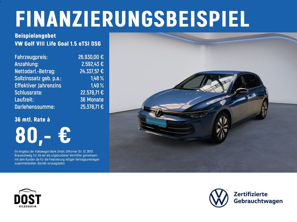 Golf VIII Life Goal 1.5 eTSI DSG RearView+AHK+SH
