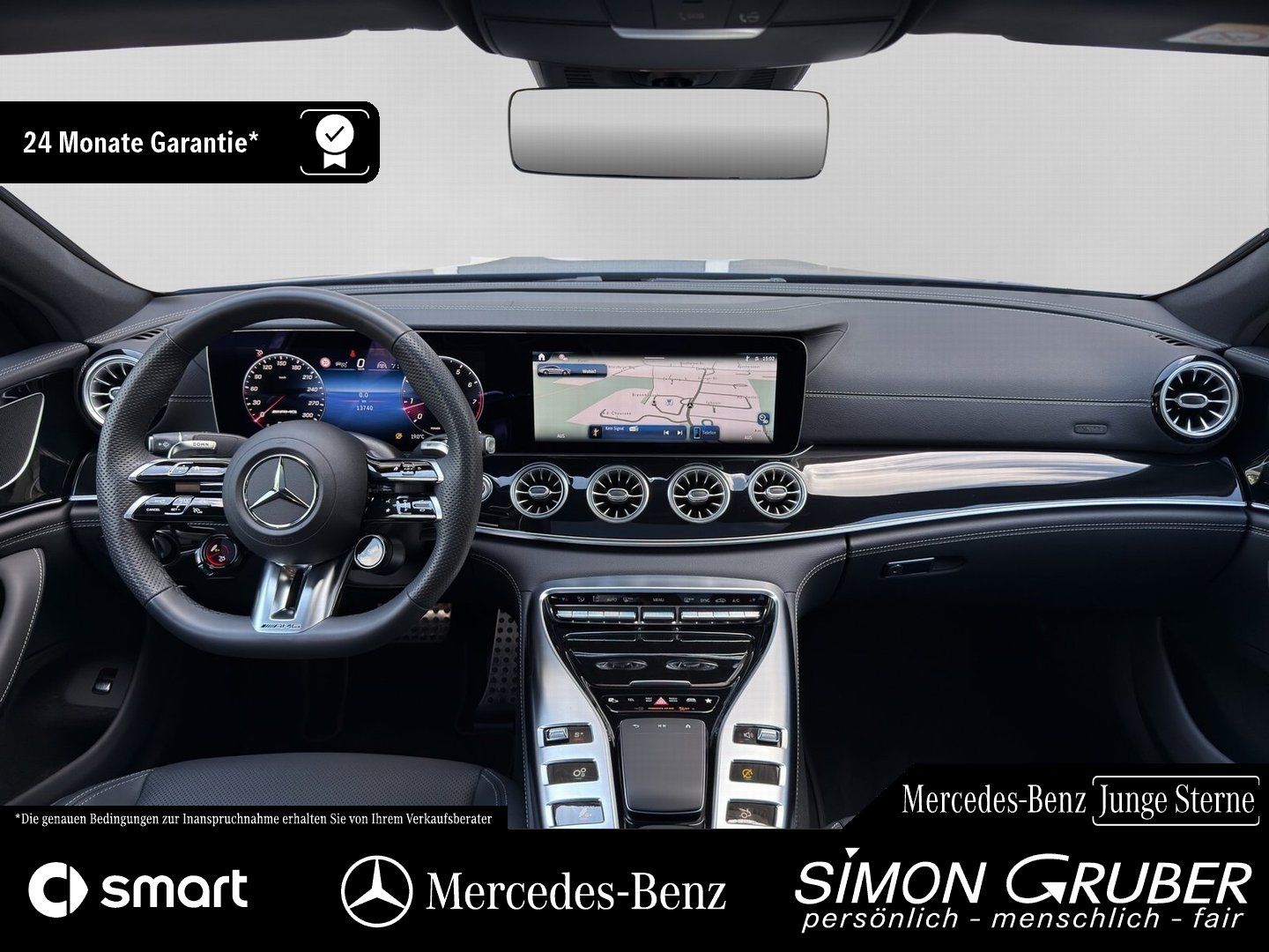 Fahrzeugabbildung Mercedes-Benz GT 43 4M+ AMG V8Style magno Pano Nappa HUD AHK
