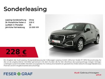 Audi Leasingangebot: Audi Q2 30 TFSI Matrix/R-Kamera/AHK/Navi-Vorb./17 Zol