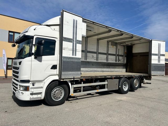 Scania G490 6X2 EURO6 + RETARDER + SIDE OPENING + CARRI