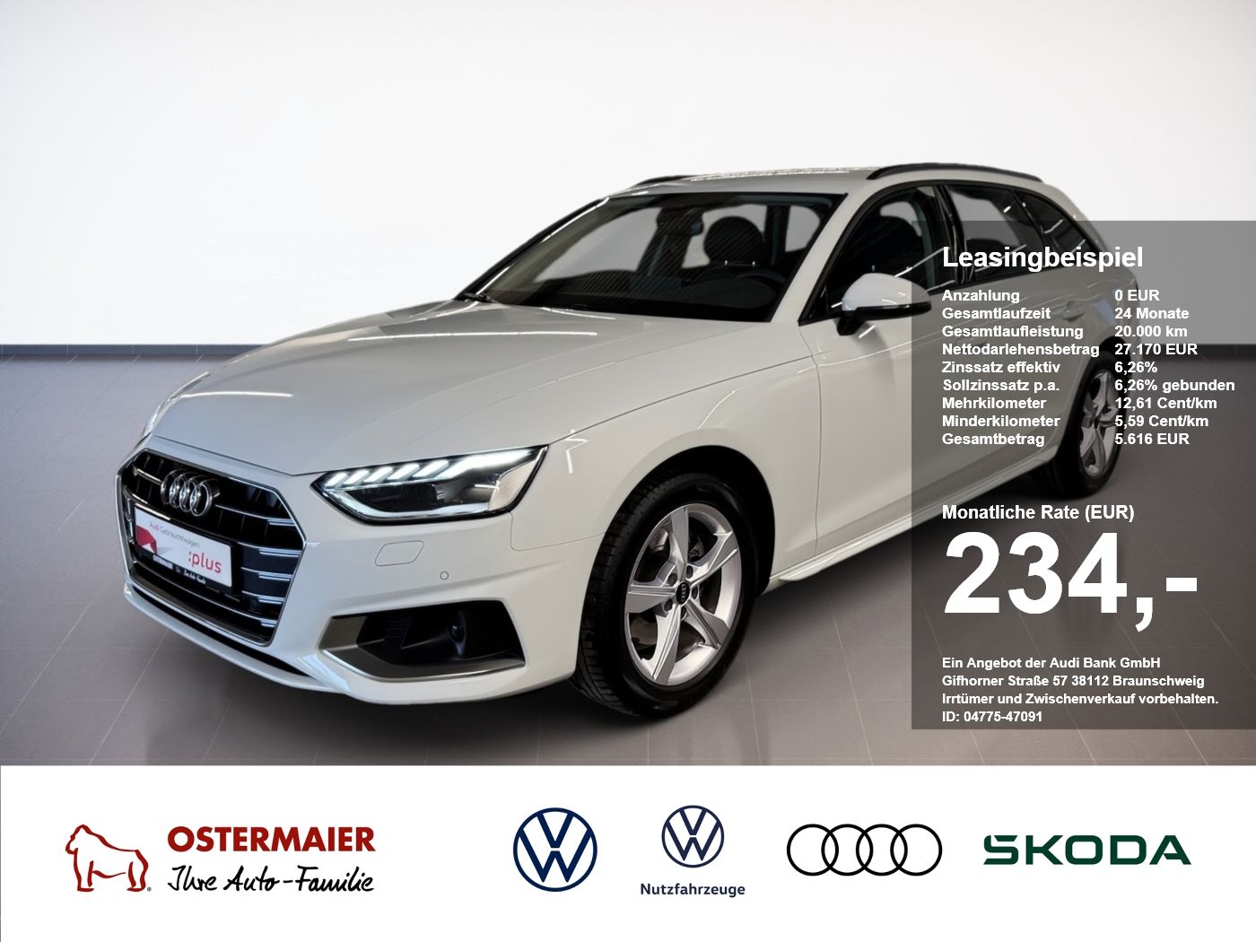 Audi A4 Avant ADVANCED 35 TFSI 150PS S-TRONIC LED.NAV